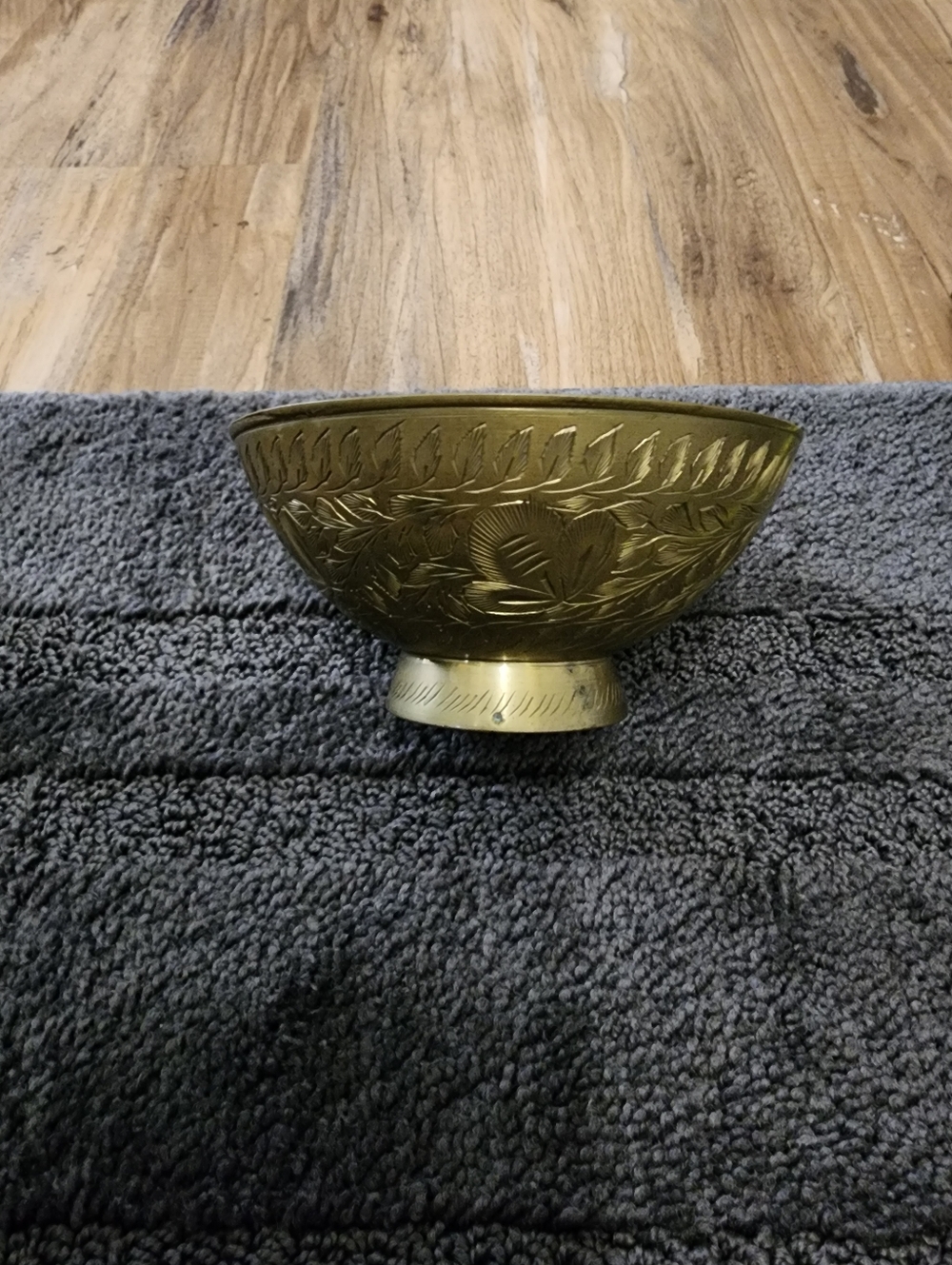 Brass Etched Catchall Bowl